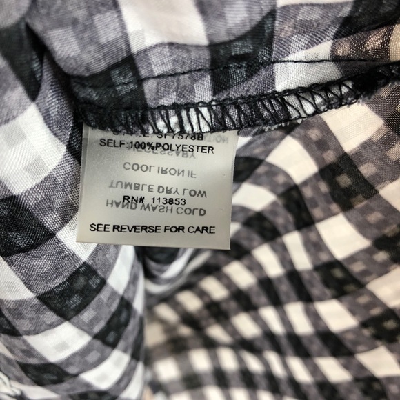 Stitch Fix | Pixley Graham Gingham Split Back Top - Picture 5 of 7